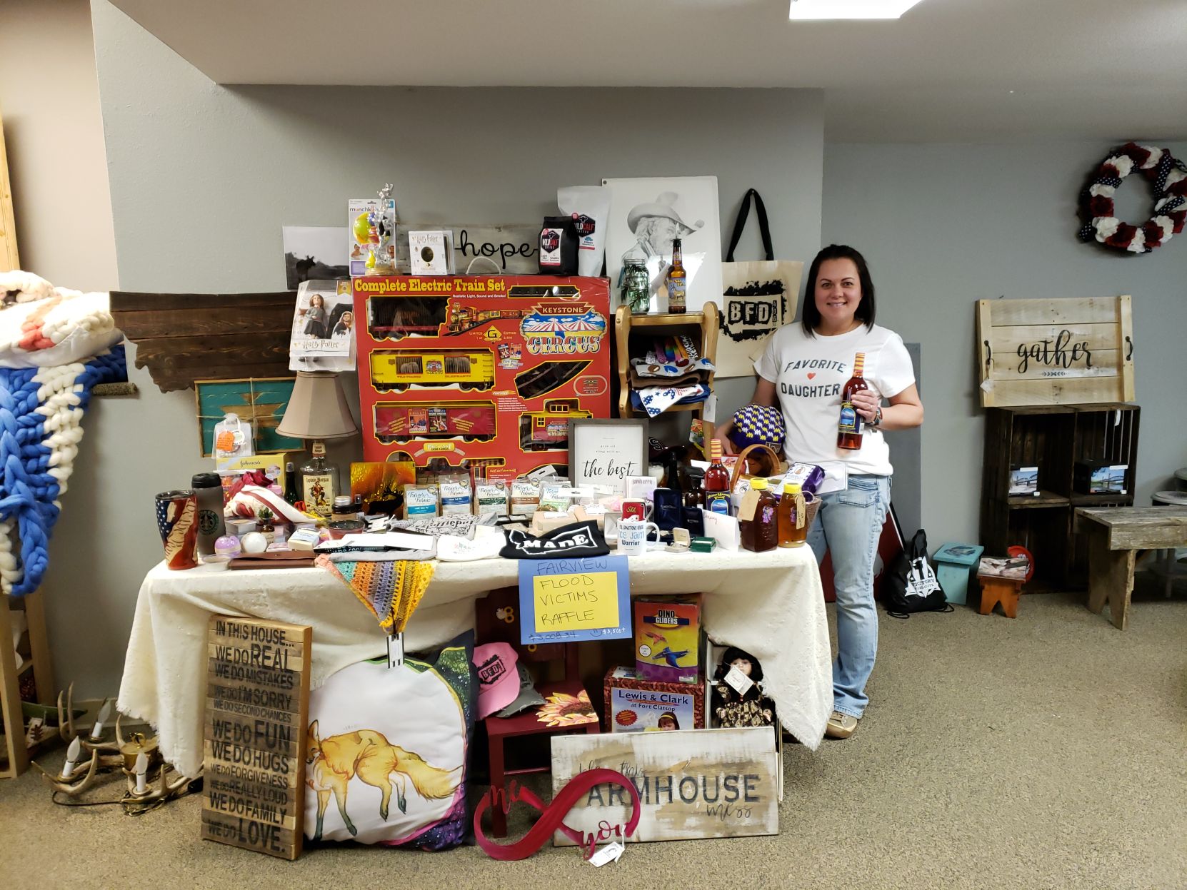 Fundraisers for flood victims